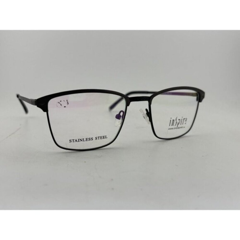 INSPIRA EYEWEAR - 8601 52-18-140 C3 Charcoal Metal Eyeglass Frames